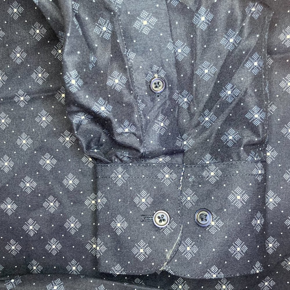 Navy Luxury Dress Shirt- Nine West- NWT!- 50% Off Retail! - Picture 6 of 11